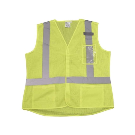 Safety Vest, Lime Mesh, 2