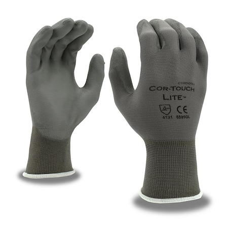 Machine Gloves, 15 Ga, Black, PU, PK12 MPN:6895GXL