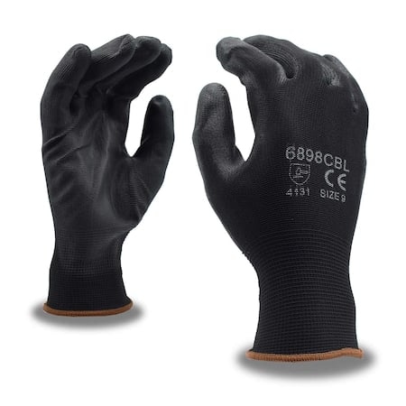 Gloves, 13 Ga, Black PU Palm Coating, PK12 MPN:6898CBXXL