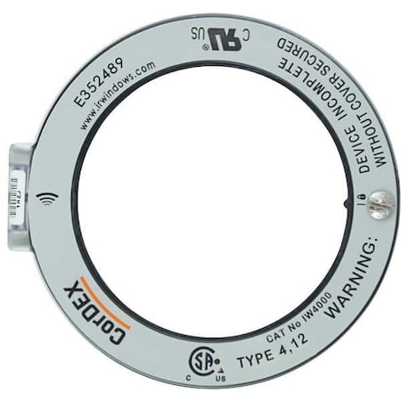 Round Infrared Window, 4 In., 100mm Dia. MPN:IW4000
