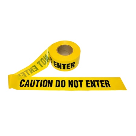 Barricade Tape, 3 Mil, Yellow, PK12 MPN:T30102