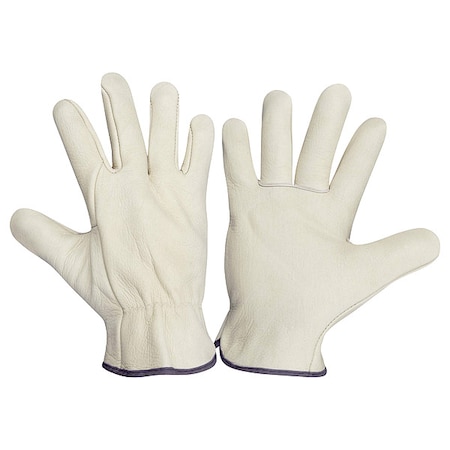 Leather Drivers Gloves, Leather, M 12 PK MPN:1200M