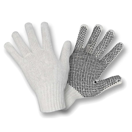 Glove, Machine Knit, PVC Dots, Economy, PK12 MPN:3801S