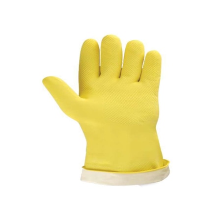Natural Rubber Latex Gloves, Flock, PK12 MPN:4258