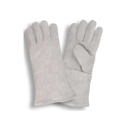 Welder Gloves, Gray Shoulder Leather, PK12 MPN:7605