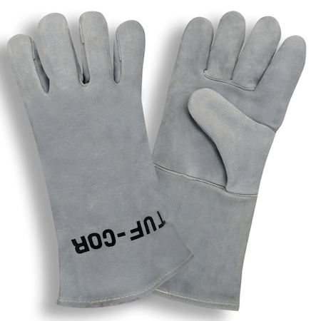 Glove, Cowhide, Gray, XL, PK12 MPN:7650