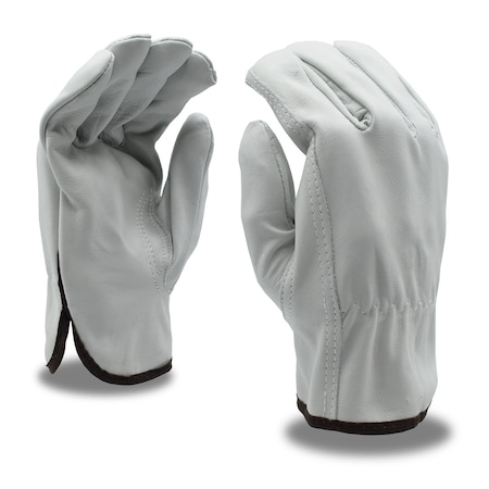 Leather Drivers Gloves, Grain Cowhide, Shirred Elastic Back, Keystone Thumb, 2XL 12 PK MPN:8210XXL
