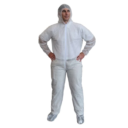 Coverall, Hood, Polypropylene, PK25 MPN:COEHBL