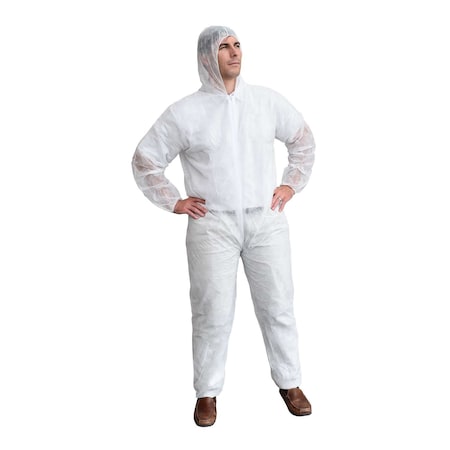 Coverall, Hood, Polypropylene, PK25 MPN:COEHXL