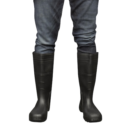 Boots, Black, PVC, 16 in L, Size 12, PR MPN:PB2312