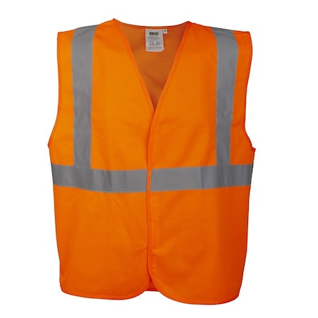 Safety Vest, Type R, Class 2, Orange Solid MPN:V2203XL