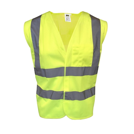 Safety Vest, Type R, Class 2, Mesh, Lime MPN:V241PL
