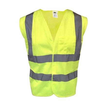 Safety Vest, Type R, Class 2, Mesh, Lime MPN:V241PXL
