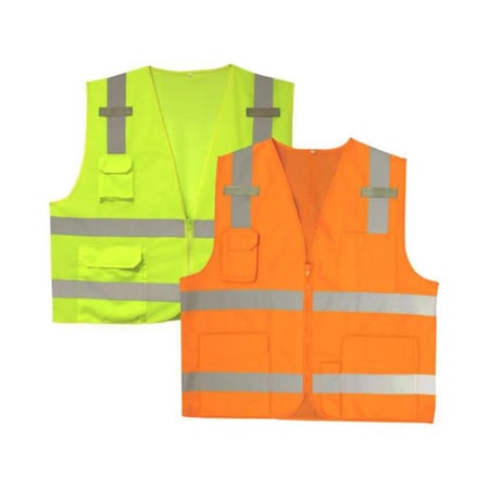 Safety Vest, Type R, Class II, Lime, L MPN:VS281L