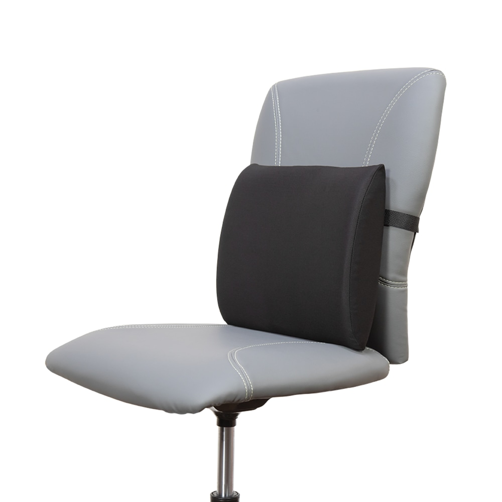 Core Products Slimrest Standard Lumbar Support Backrest, 5inH x 12inW x 13inD, Black MPN:BAK-410-BK