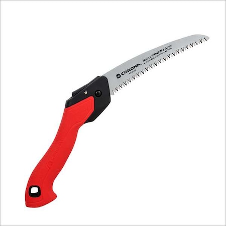RazorTOOTH Folding Saw, Steel 7 in L Blade, Plastic Handle, 9 1/4 in Tool L MPN:RS16120