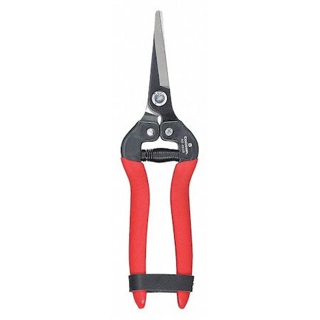 Snips, Long Straight Blade, Steel Unobtrusive Leather Grip MPN:AG 4930