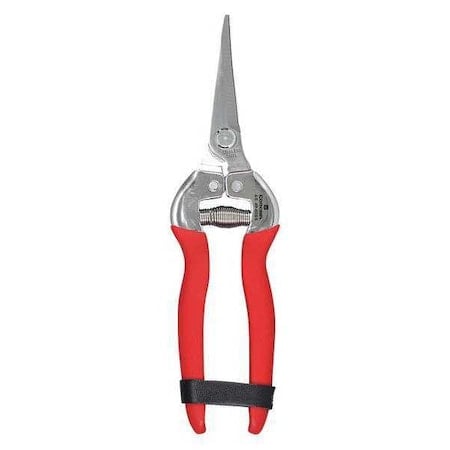 Snips, Long Curved Blade, Corrosion-Resistant Stainless Steel Unobtrusive Leather Grip MPN:AG 4940SS
