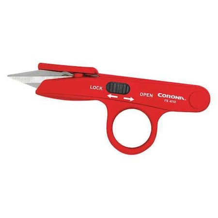 Hydroponic Finger Snip, Stainless Steel 1-1/4 in L Blade, ABS Plastic Handle MPN:FS 4110