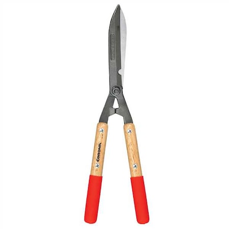 Hedge Shears, Straight Blade, Forged Steel Alloy 8-1/4 in L Blade, Hardwood Handle, Rubber Grip MPN:HS 3911