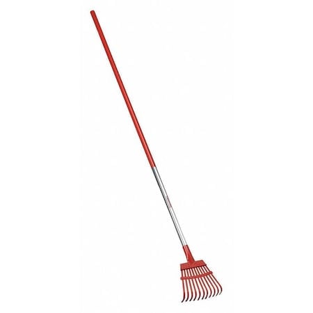 Steel Flex Shrub Rake, 11 Tines, 54 in L Aluminum Handle MPN:RK 62060