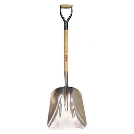 Scoop Shovel, 12 ga. Aluminum Blade, 30 in L Ash Wood Handle MPN:SS 68010
