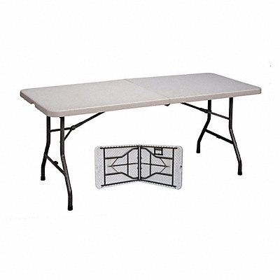 Fold in Half Folding Table 30x72 Gray MPN:CP3072FM-23