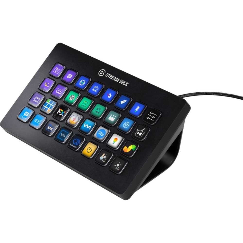 Corsair Stream Deck XL Keypad - Cable Connectivity - USB 3.0 Interface - 32 Key(s) - Windows, Mac OS MPN:10GAT9901