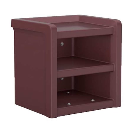 Nightstand, 21.5 in H, Burgundy MPN:7602BY