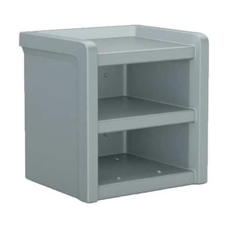 Nightstand, 21.5 in H, Gray MPN:7602GY