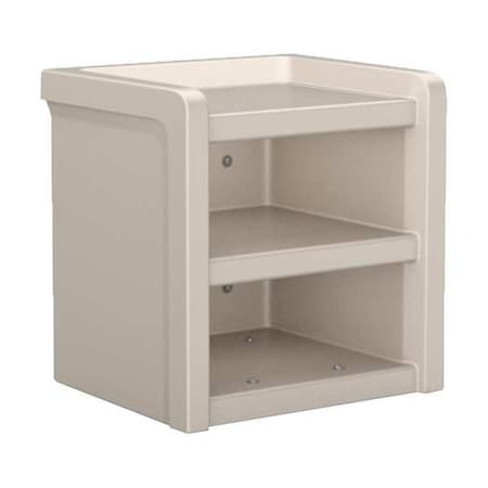 Nightstand, 21.5 in H, Stone Gray MPN:7602SG