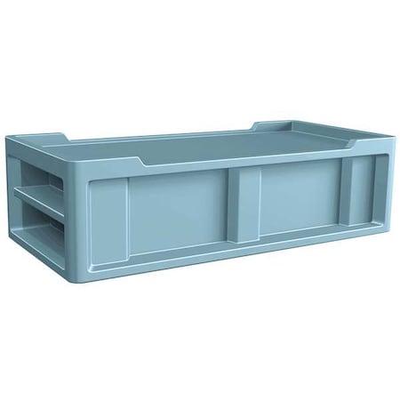 Institutional Bed, 86 in L, Blue Gray MPN:7801BG