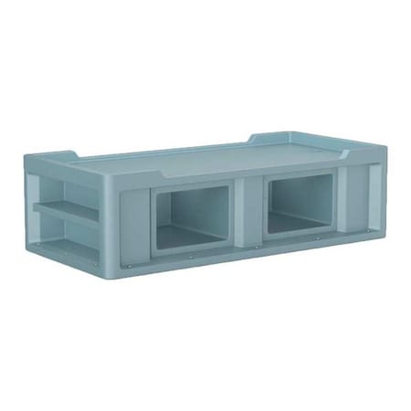 Institutional Bed, 86 in L, Blue Gray MPN:7802BG