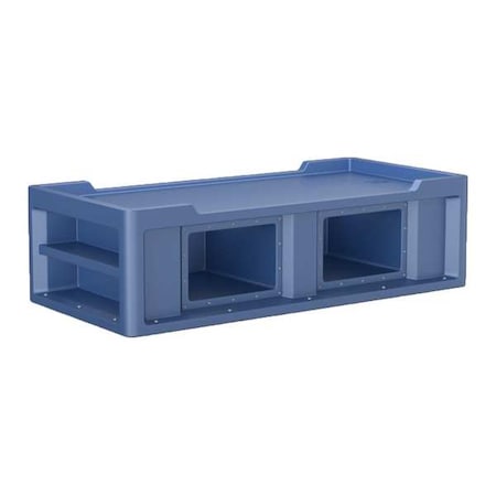 Institutional Bed, 86 in L, Midnight Blue MPN:7802MB