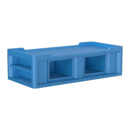 Institutional Bed, 86 in L, Slate Blue MPN:7802SB