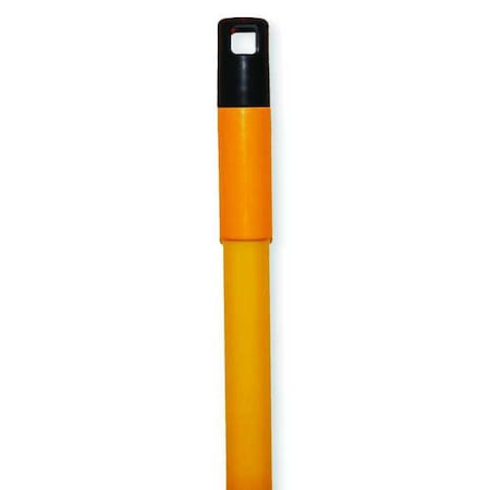 56 in Pressure Fit Square Cut Handle, 1 in Dia, Yellow, Metal/Plastic MPN:1NFF6