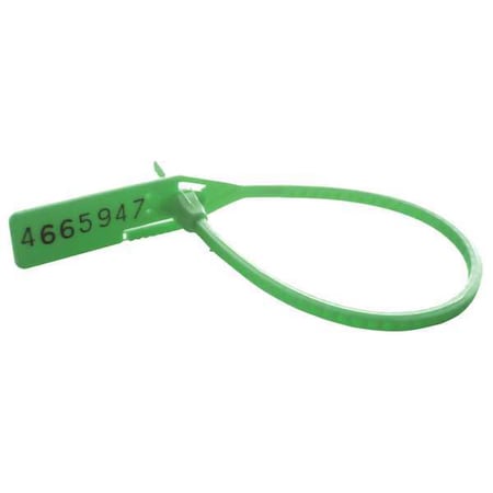 Cinch-up Locking Seal, Green, PK100 MPN:PCPTS819