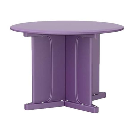 Circle Table, 42 in W, 42 in L, 29 in H, Polyethylene Top, Indigo MPN:66749IG