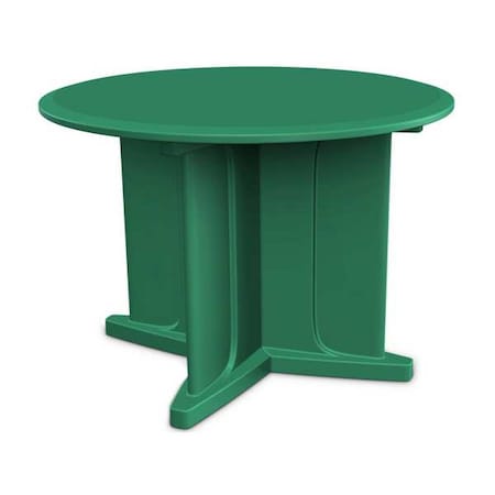 Circle Table, 48 in W, 48 in L, 29 in H, Polyethylene Top, Green MPN:66751GN