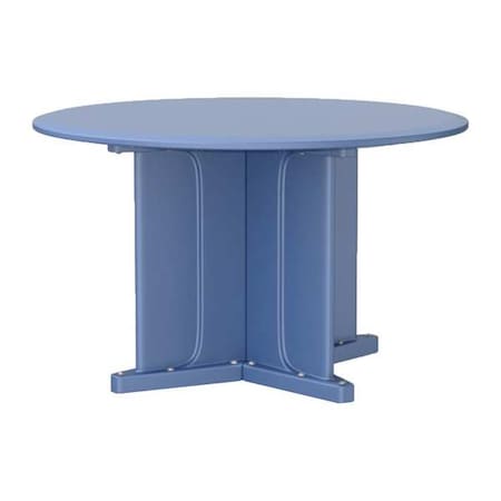 Circle Table, 48 in W, 48 in L, 29 in H, Polyethylene Top, Midnight Blue MPN:66751MB