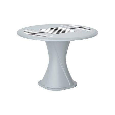 Circle Table, Polyethylene Top, Gray MPN:670GYGT