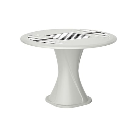 Circle Table, Polyethylene Top, Stone Gray MPN:670SGGT