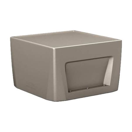 Rectangle End Table, 24 in W, 24 in L, 15 in H, Polyethylene, Stone Gray MPN:126484SG