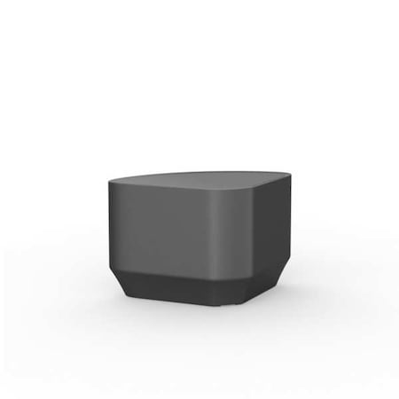 Rectangle End Table, 27 in W, 19 in L, 16 1/2 in H, Polyethylene, Black MPN:484BK