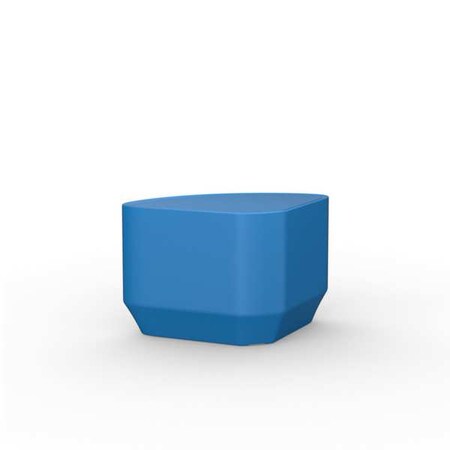 Rectangle End Table, 27 in W, 19 in L, 16 1/2 in H, Polyethylene, Slate Blue MPN:484SB