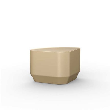 Rectangle End Table, 27 in W, 19 in L, 16 1/2 in H, Polyethylene, Sand MPN:484SD