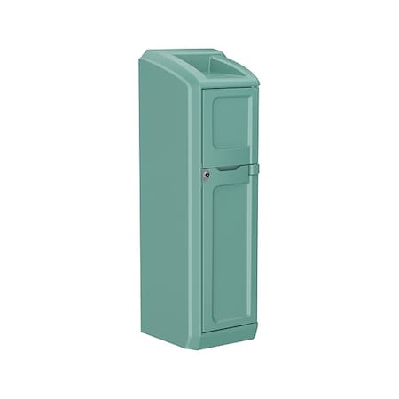 Locker with Door, 26 in W, 26 in D, 78 1/2 in H, Aqua MPN:7300AQ