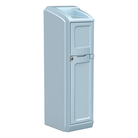 Locker with Door, 26 in W, 26 in D, 78 1/2 in H, Blue Gray MPN:7300BG