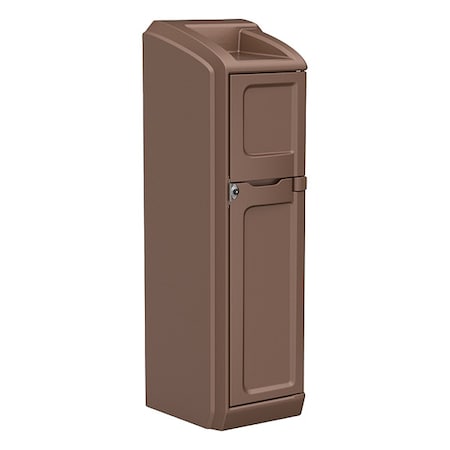 Locker with Door, 26 in W, 26 in D, 78 1/2 in H, Brown MPN:7300BN