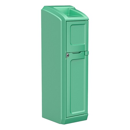 Locker with Door, 26 in W, 26 in D, 78 1/2 in H, Green MPN:7300GN
